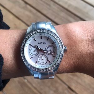 Fossil silver watch